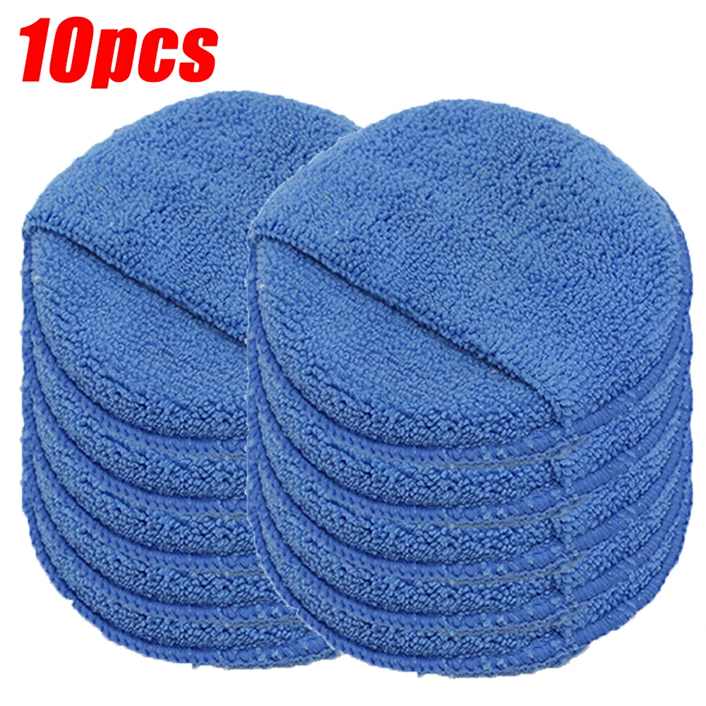 Auto Detaillierung Applikator Pads Auto Pflege Wachsen Polnischen Schwämme Weiche Mikrofaser Runde Tasche Schaum Schwämme Auto Reinigung Werkzeuge 5"