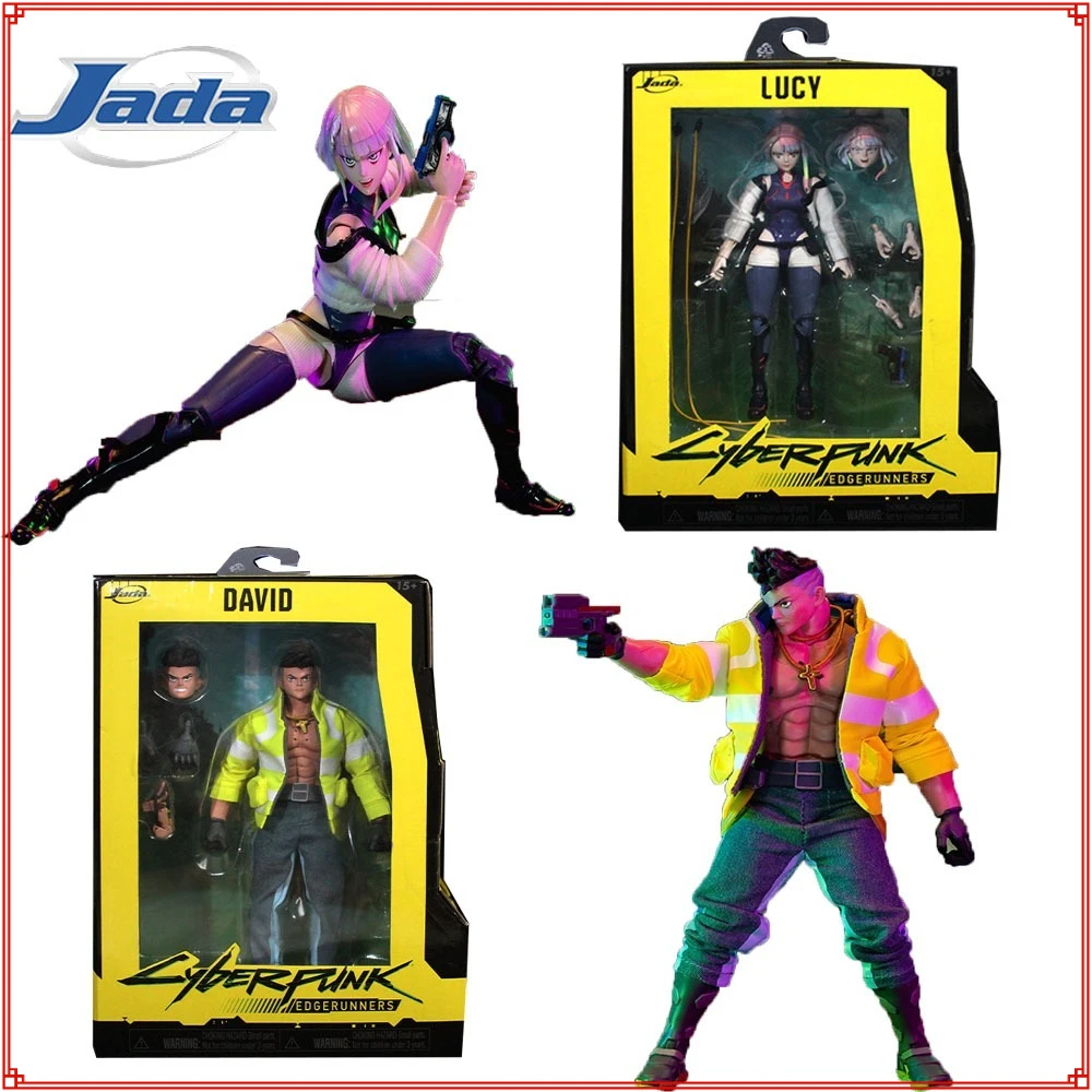 

Original Jada Toys Cyberpunk David Lucy Action Figures Exquisite Fashion Trend Model Decorative Ornaments Kids Gifts Hot Sales