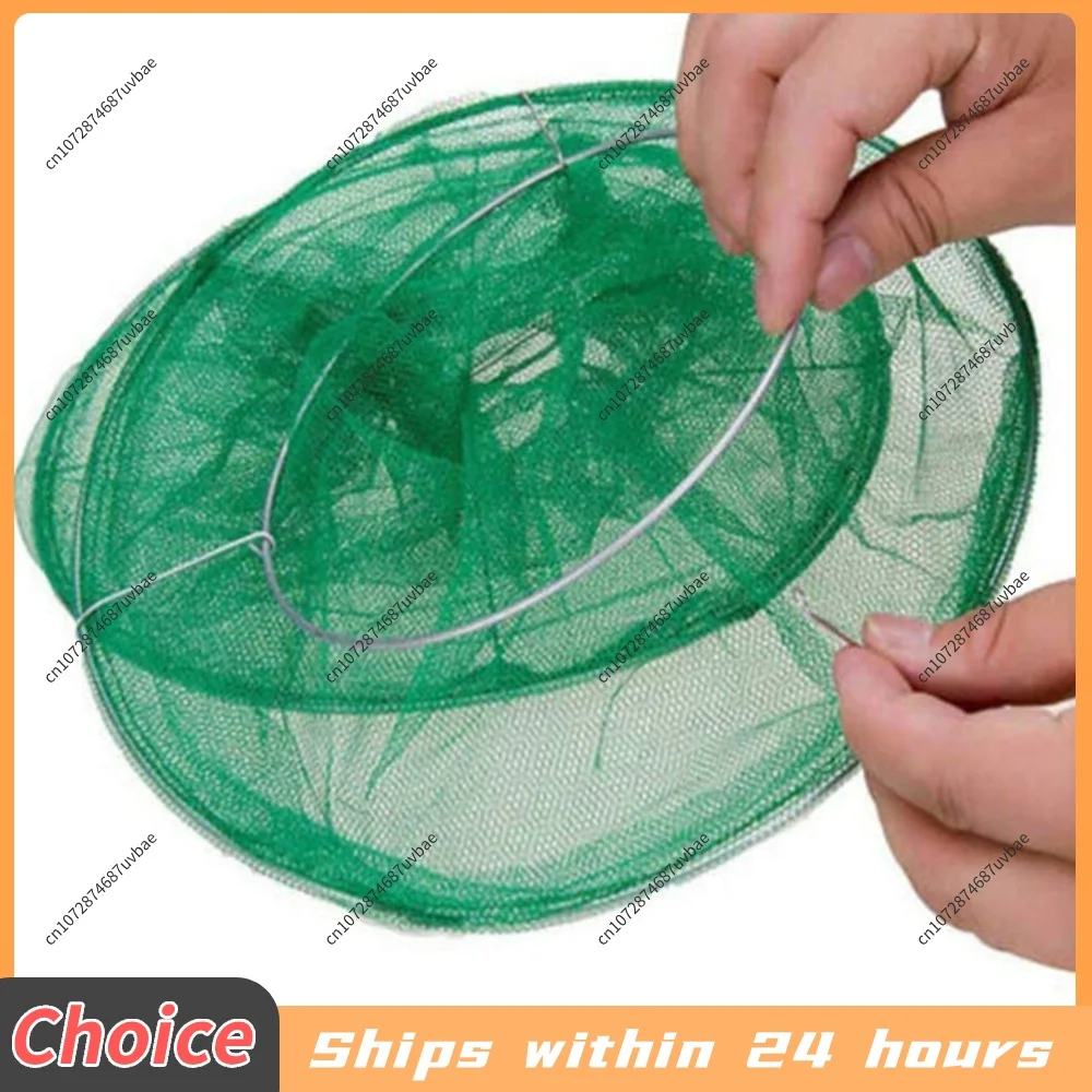 Hanging Flies Catcher Cage Reusable Folding Flies Net Traps Practical Outdoor Fly Catcher  Control Tool for Courtyard Garden