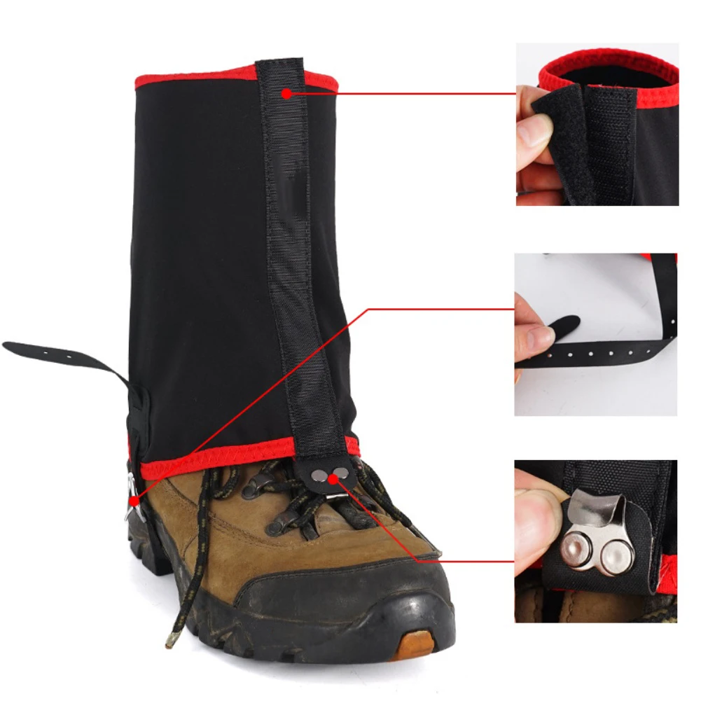 

Waterproof Outdoor Leg Gaiters For Hiking -High-Elastic Nylon Material Sand & Insect Protection Ideal Foot Coverings For Outdoor