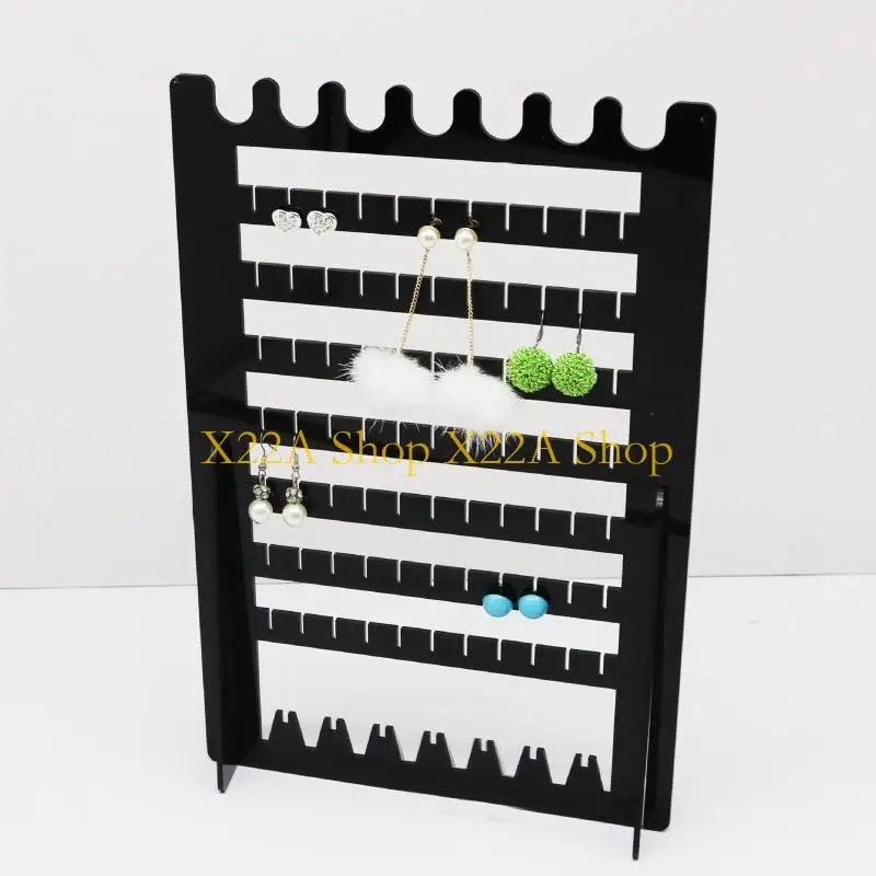 Colar colar estande breol preto para joalheria Shop Display Rack