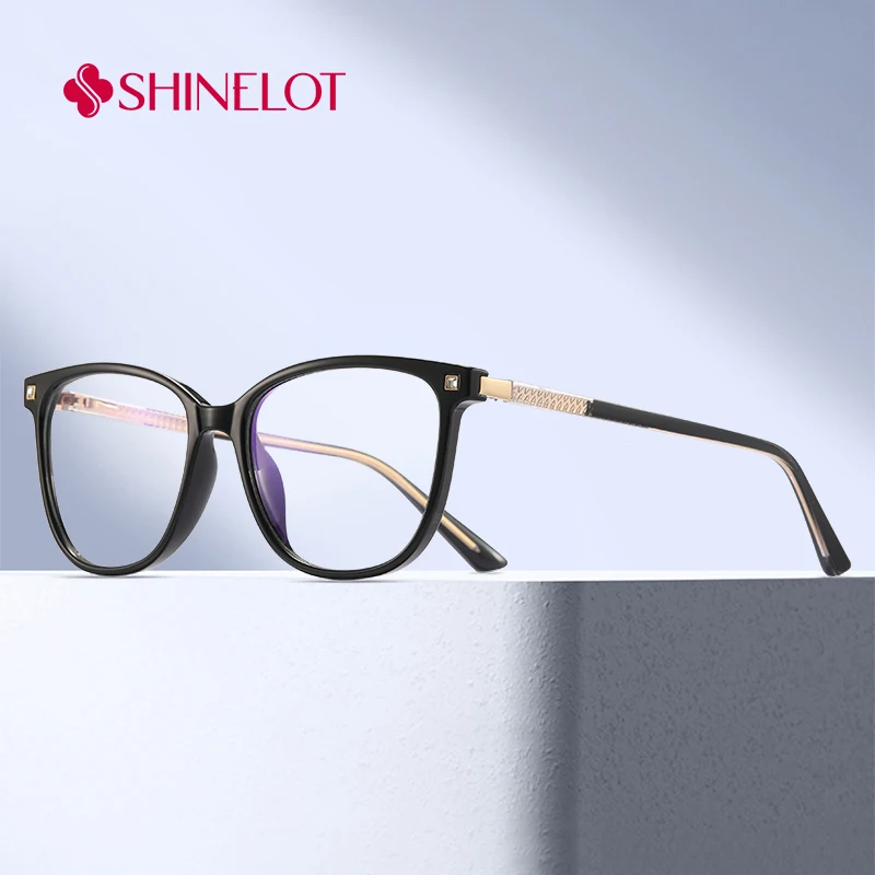 

82283 Radiation Protection Round Glasses Women Cat Eye Eyeglasses Bluelight Blocking Adolescent Reading Medical Grade Eyewear