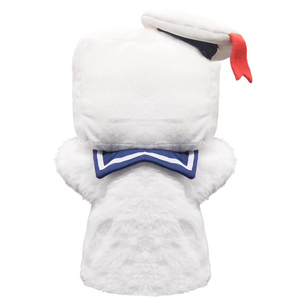 Stay Puft Marshmallow Man Cosplay marioneta de mano estatuilla de felpa película fantasma Roleplay Busters Props mascota regalo de Navidad y Halloween