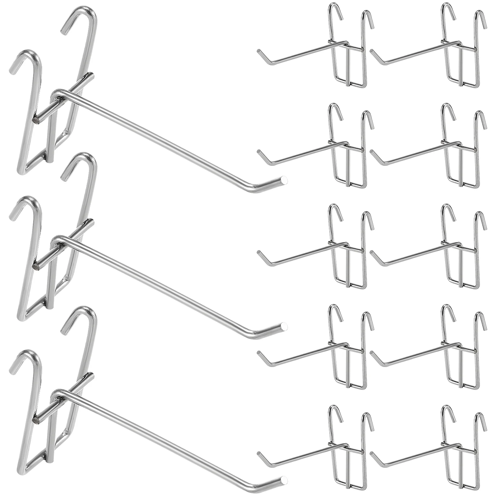 

30 Pcs Heavy Duty Clothes Rack Supermarket Display Hooks Mesh Multifunctional Folding Kitchen Travel Hangers for