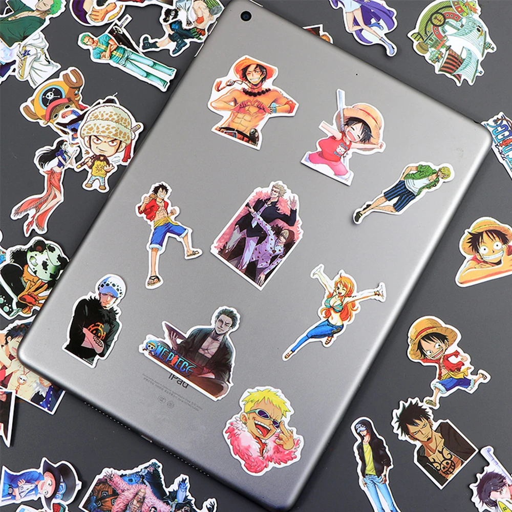 10/30/60/120pcs ONE PIECE Chopper Zoro Luffy Anime Stickers Decals DIY Laptop Skateboard Motorcycle Waterproof Kids Cool Sticker