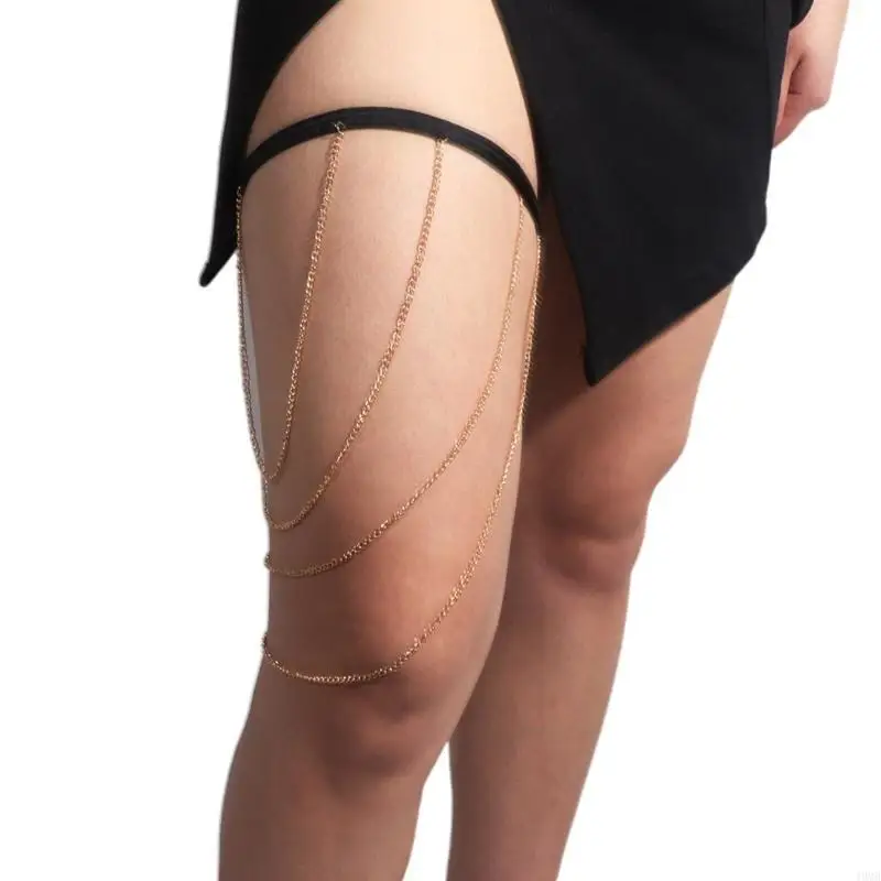 Catena multistrato Catena per gamba Catena per corpo sexy estiva per coscia Gioielleria per l'uso quotidiano 49MB