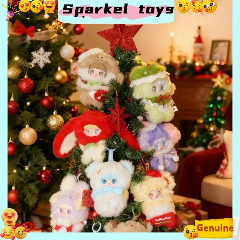 

Подлинная серия Yooki Christmas Jingle Bells, слепая коробка, виниловая плюшевая подвеска, куклы, фигурка Йооки, загадочная коробка, игрушки, Рождественский подарок