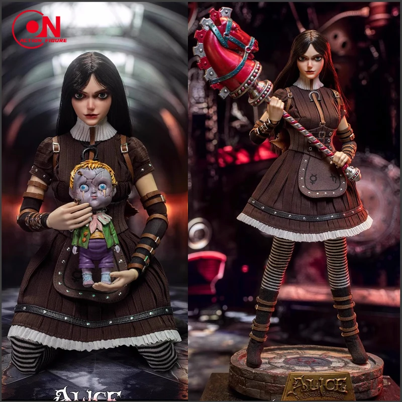 【2024 Q4】Longshan Heavy Industry LSZG2024-03 1/6 Crazy Alice Figure Model 27cm Female Solider Action Figurine Full Set Toy