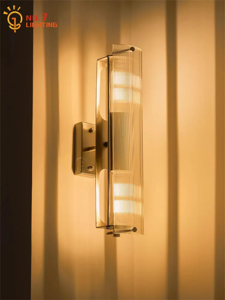 

Bauhaus Industrial Double-headed Wall Lamp LED E14 Retro Atmosphere Art Decorative Mirror Front Lamp Porch Background Study Cafe