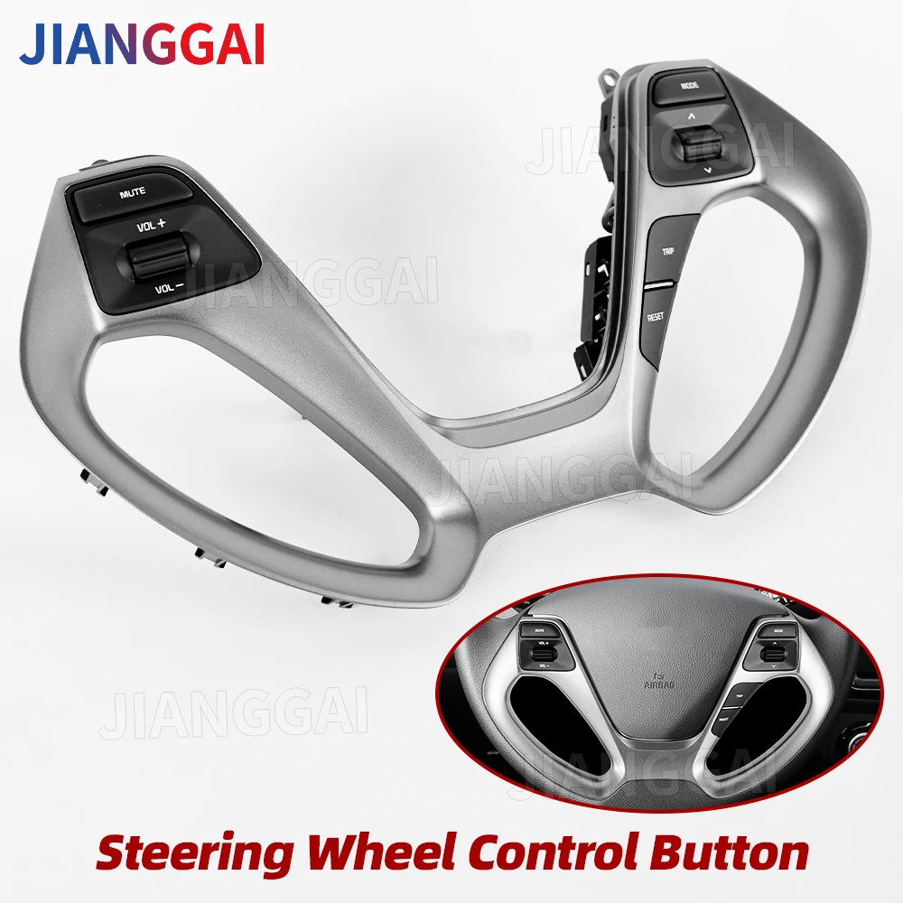 

Multifunctional Steering Wheel Control Buttons Audio Phone Volume Switch Fit For Kia K2 2015 2016 Car Accessories Switch