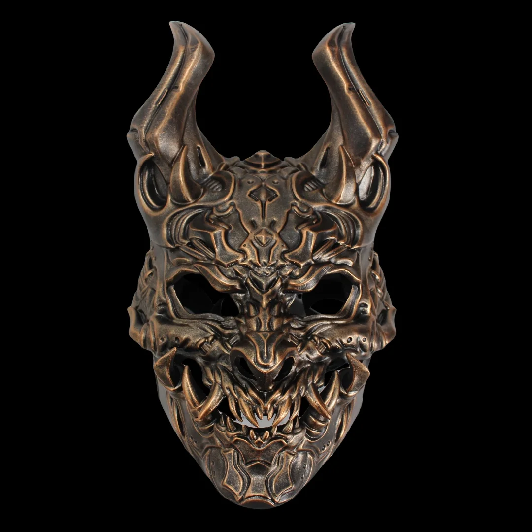 Halloween Demone Prajna Maschera horror Orgy Party Dance Puntelli unisex Vesti maschera in resina
