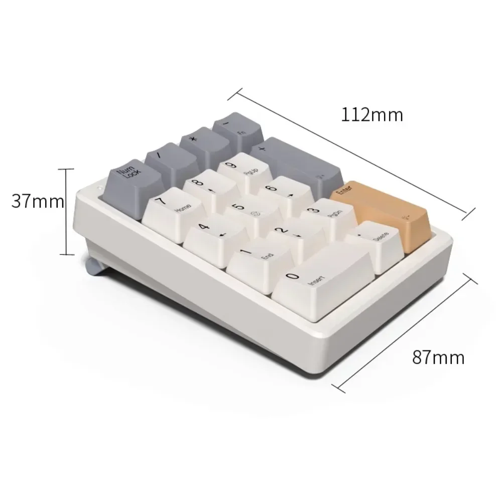 ChiShang MagicForce MF17 Number Keypad Mini Mechanical Keyboard Type-c White LED Wired for PC Laptop Office Finance Bank Cashier