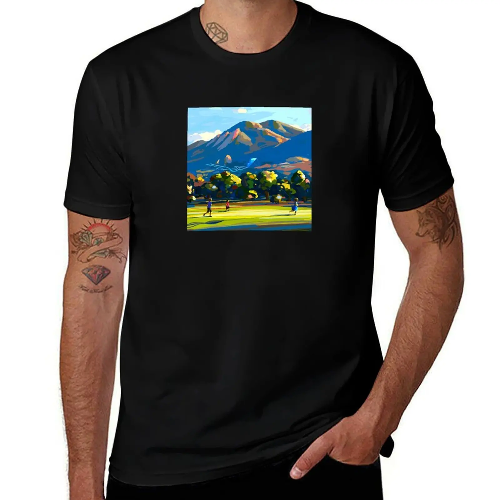 Kite T-Shirt Casual Lightweight Short Sleeve Top T-Shirt