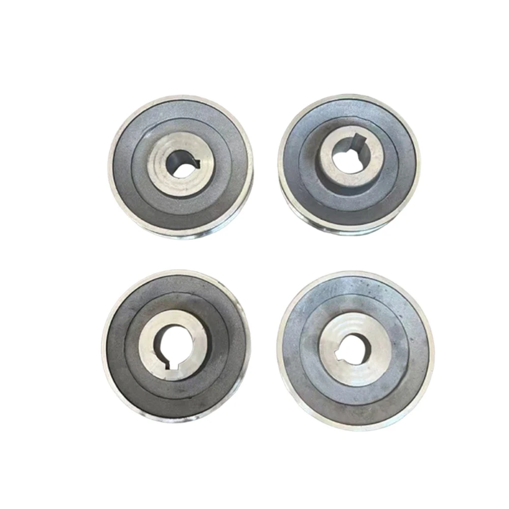 Маховик с треугольным ремнем AType и моторные шкивы, предназначенные для эффективного использования в воздушных компрессорах; Стандартируется диаметром 265 мм.