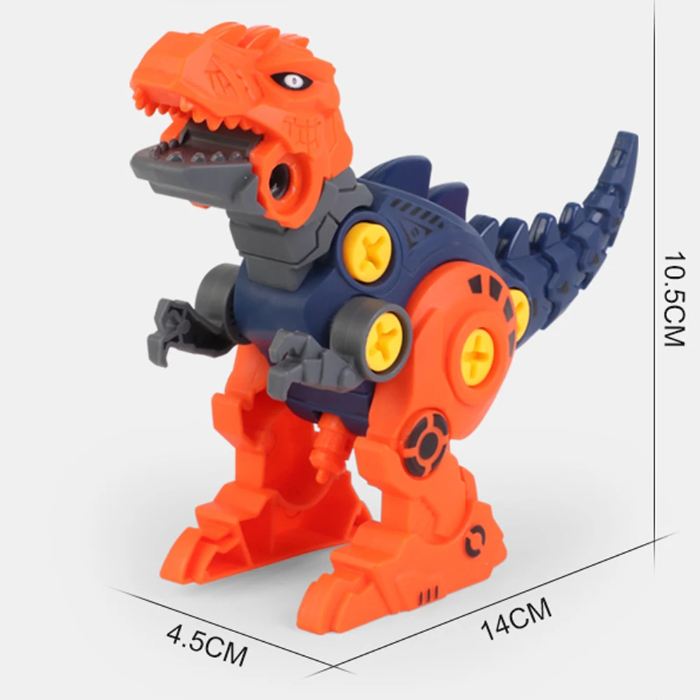 Screwing Toy Take Apart Dinosaurs Toys 5 in 1 Assembly Dinosaur Model Sets Triceratops Tyrannosaurus Rex DIY Building Toy Gift