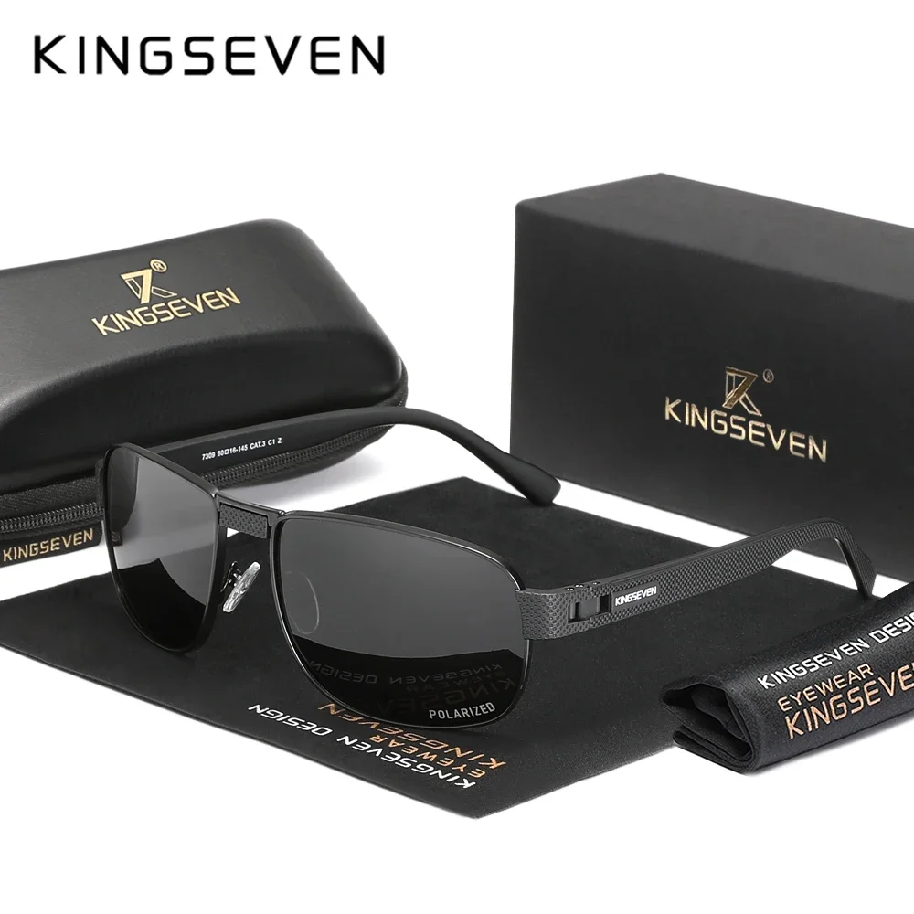 KINGSEVEN Marken-Polarisierte Sonnenbrille für Herren und Damen, UV400-Fahrbrille, Outdoor-Brille