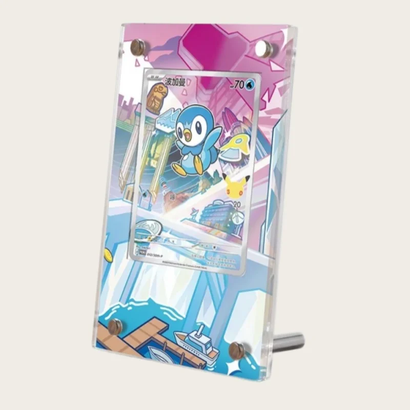 Display Stand for Ptcg Piplup Standard Psa Cards Collection Card Extended Painting Advanced Psa Display Rack Excluding Card