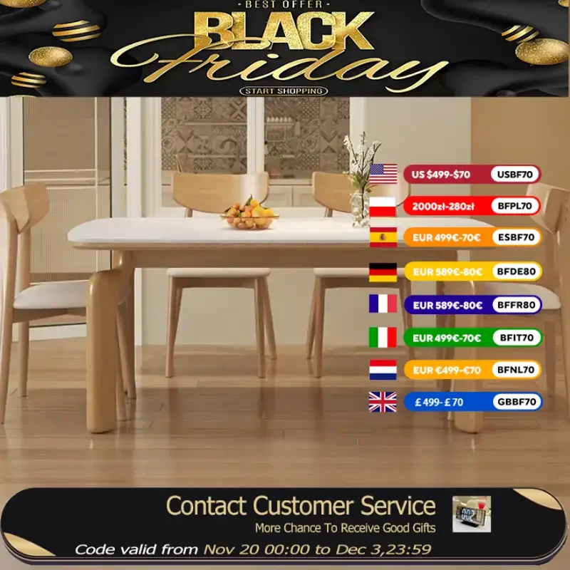 

European Oilproof Dining Table Study Event Designer Office Dining Table Restaurant Kitchen Salon Mesa Comedor Furniture Home