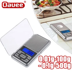 Mini Electronic Scales High Precision 500gx0.1g Pocket Digital Scale for Gold Sterling Silver Jewelry Balance Gram For Kitchen