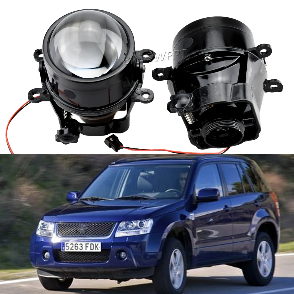 2PCS Fog Light PTF For Suzuki Jimny Grand Vitara SX4 Ignis Alto V Swift H11 Bixenon Projector Lens Car Lights Accessories Tuning