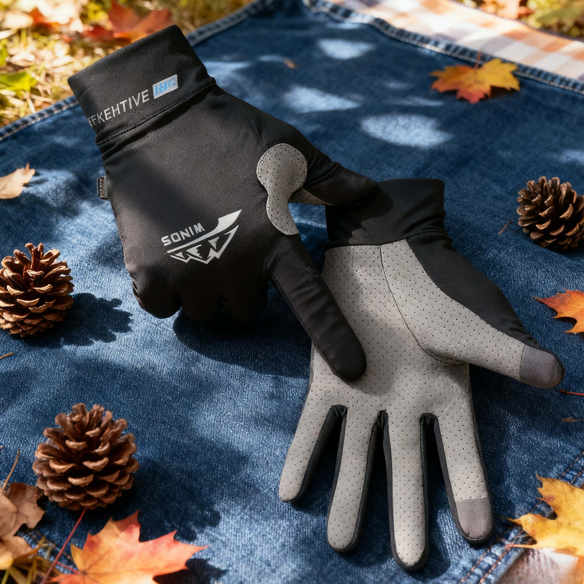 قفازات رجالية، ركوب الخيل في الهواء الطلق، مضادة للانزلاق، واقي من الشمس، أصابع كاملة، قفازات الصيد، قفازات التجديف الكاياك، قفازات الشتاء الرقيقة #1