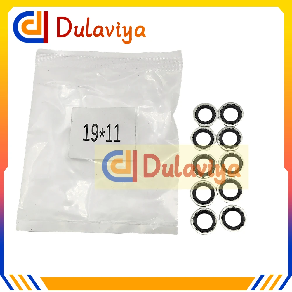 10PCS Air Conditioning Sealing Gaskets for Car Air Conditioning Systems Expansion Valve Pipe Head Compressor Gasket