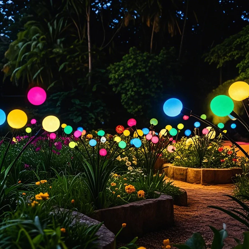 Solar Firefly Swaying Lights Waterproof Garden Decor for Outdoor Yard Patio Pathway Lawn Decoration