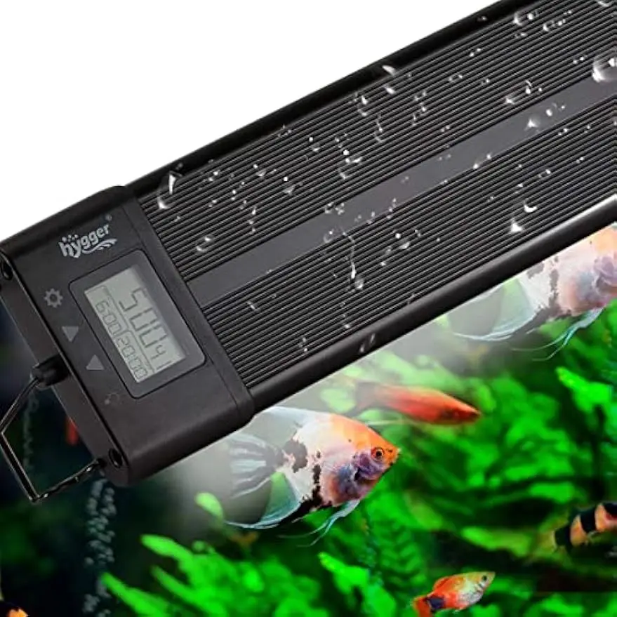 

Programmable LED Aquarium Light for 48-55in Tanks, Full Spectrum with LCD Display, 7 Colors & DIY Modes