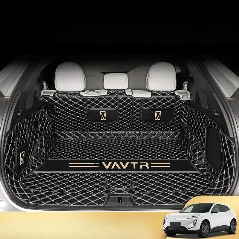 For Changan AVATR 07 2024 Trunk Mats Fully Surrounded Leather Durable Cargo Liner Boot Carpets Full Coverage Car Accessories