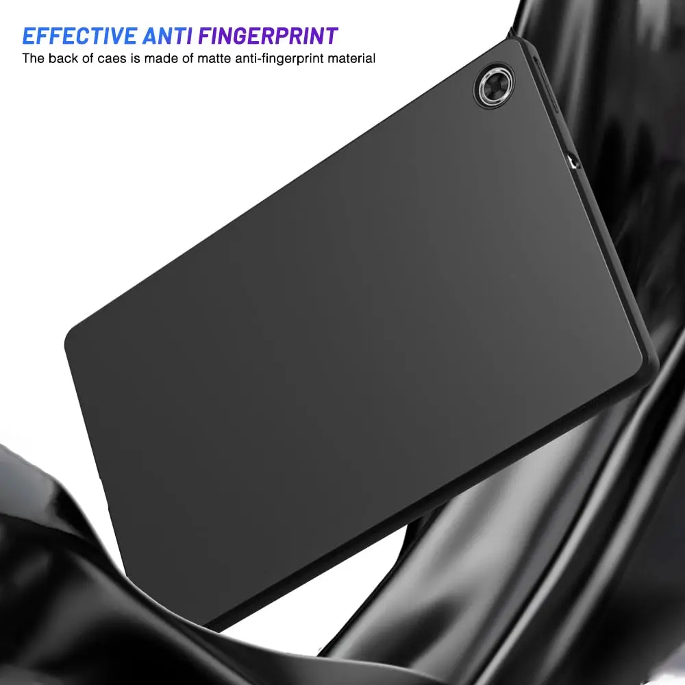 Soft Silicone Shell For Lenovo Tab M10 FHD Plus 10.3 2020 TB-X606X TB-X606F TB-X606 Flexible Tablet Case Bumper Black Back Cover