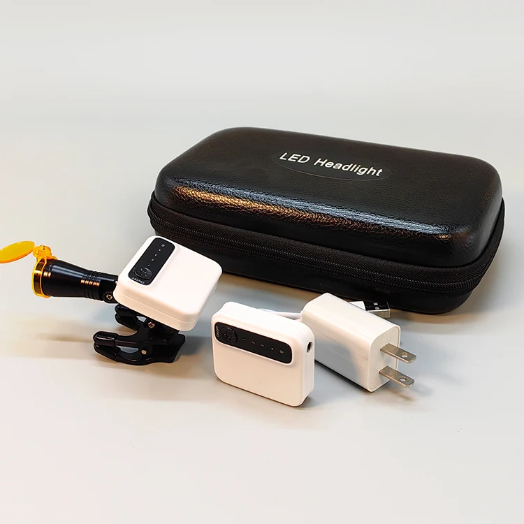 Custom Switchable Lighting Dental Equipments Plastic Headlight Headlamp Wireless Dental