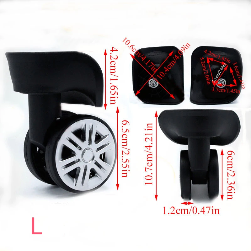 Replacement Luggage Wheels Trolley Case Luggage Wheel Repair Hand Spinner Caster Wheels Travel Suitcase Parts Accessories