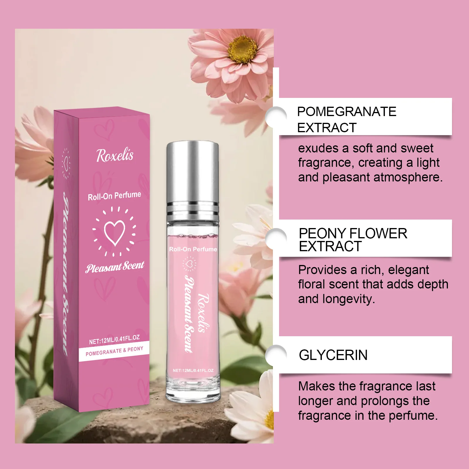 Roxelis Feromoon Parfums Voor Vrouwen Blijvende Geur Fruit Bloem Aroma Geur Dating Sfeer Parfum Olie Voor Aantrekken Mannen