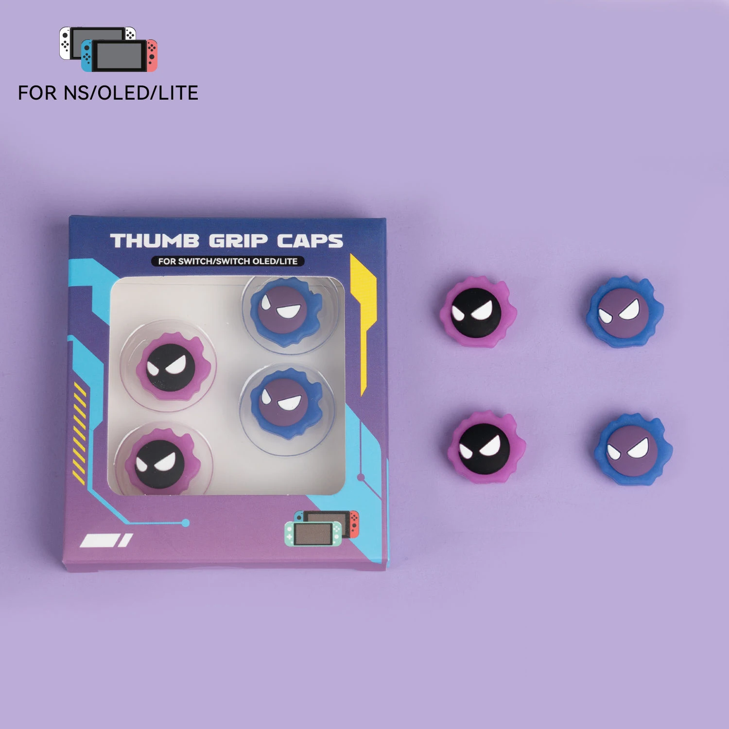 

4pcs Silicone Thumb Grip Cap For Switch Lite Joystick Cover For Nintendo Switch Accessories Thumb Stick Grips Replaceable Shell