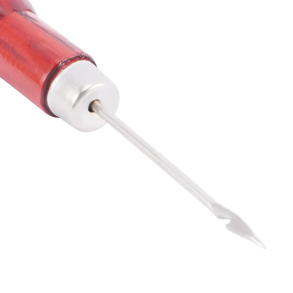 Wooden Handle Leather Craft Punch Shoes Drill Sewing Tool Sewing Awl Shoe Repair Needles Hole Maker Hand Stitcher