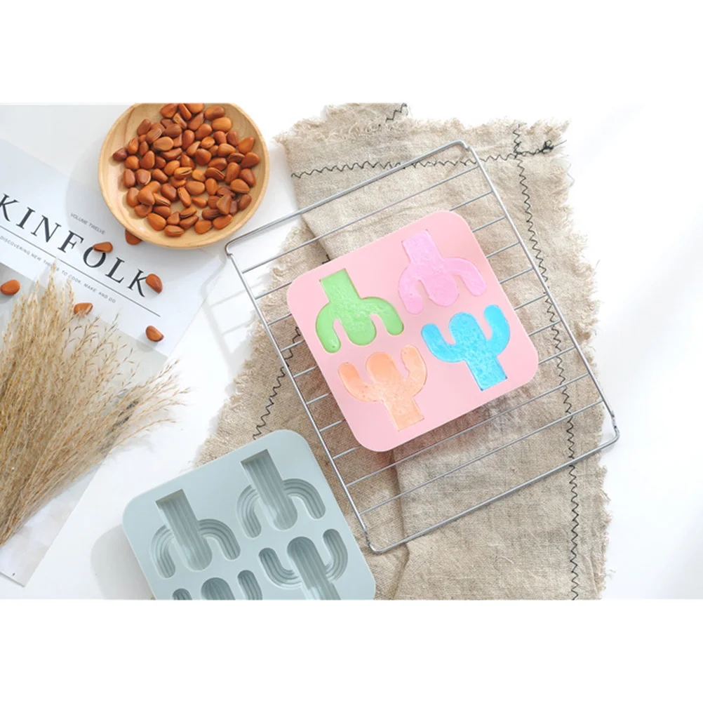 

Silicone Baking Mold Ice Cube Trays Soap Molds Cactus Shaped DIY Tool Chocolate