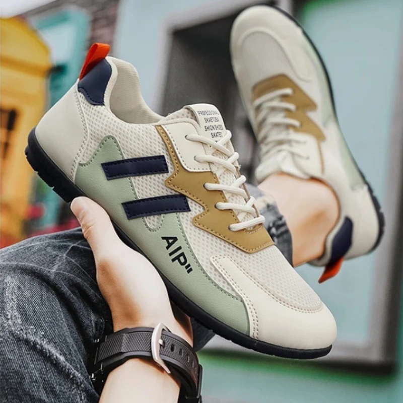 

Новые мужские дышащие летние спортивные повседневные туфли: легкие, универсальные, с мягкой подошвой, из ПВХ, с круглым носком, не из кожи