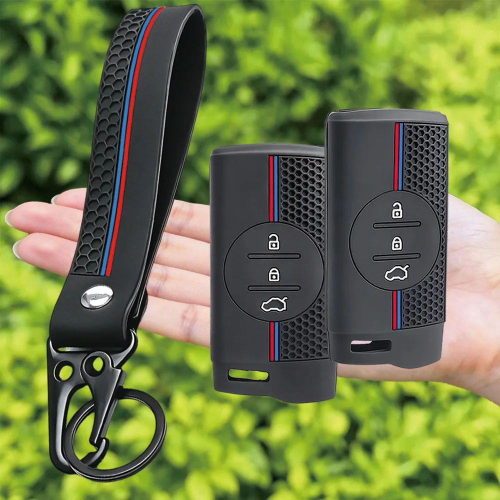 For Chery Tiggo 2 3X 4 5X 7 Pro 8 Pro Arrizo 5 Pro GX eQ7 Exeed TX Silicone Car Key Fob Cover