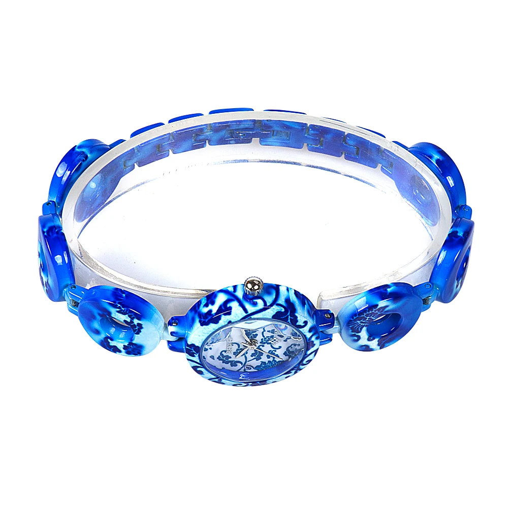 Ladies Alloy Baked Paint Quartz Watch Bracelet Fashion Jewelry Timepiece Accessory