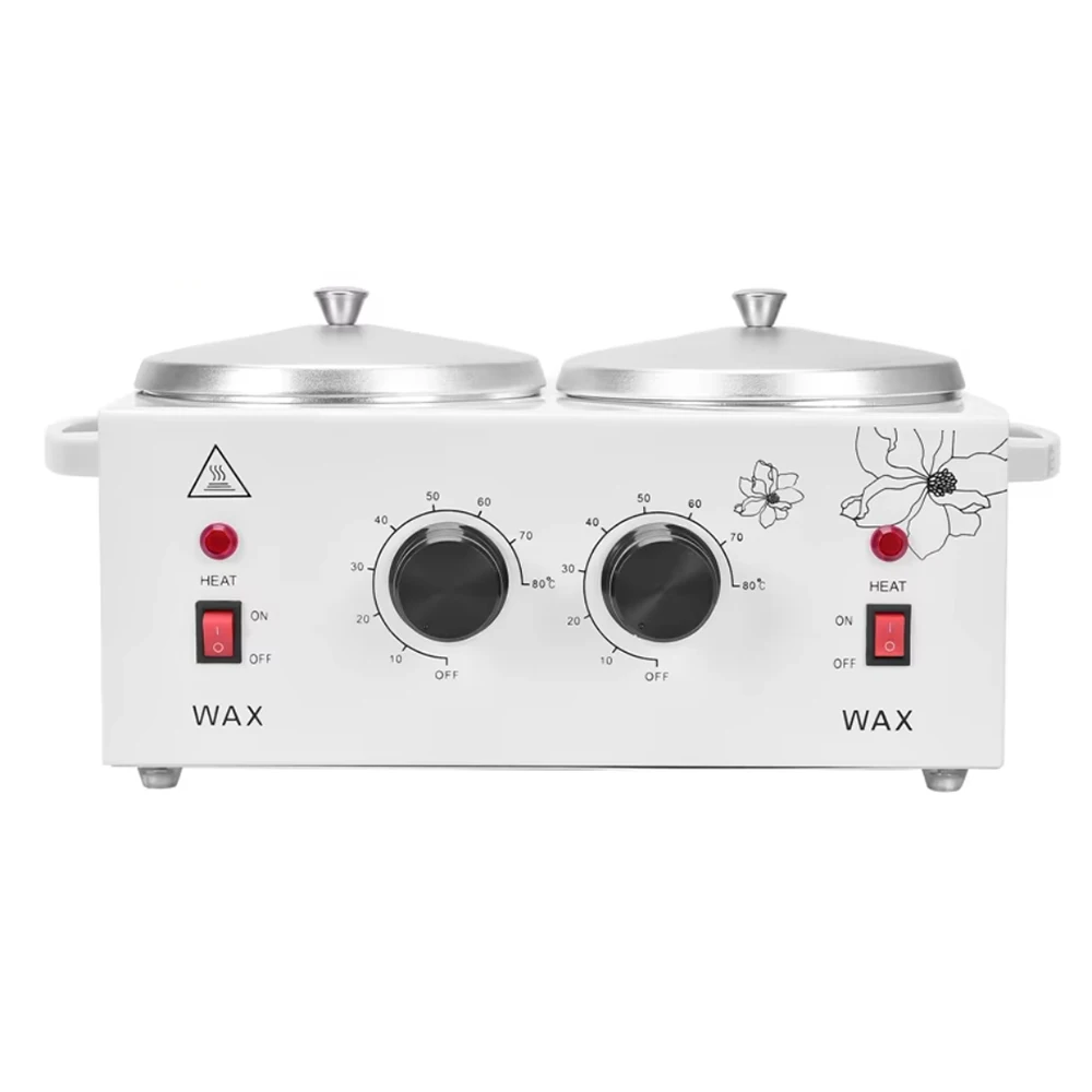 High Quality Dual-Furnace Wax Heater for Hair Removal and Hands with Plug-In Power and Dual Handle Design for Hard & Soft Wax view 2