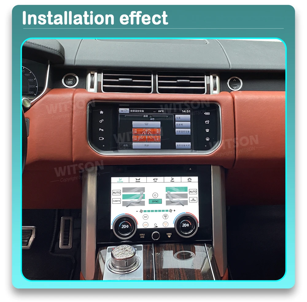 WITSON Air Condition Panel 3D Touch Screen For Land Range Rover Vogue L405 2013-2017AC Climate Control Original Car Functions