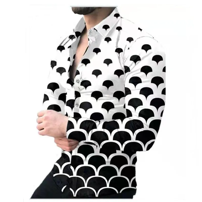 KPOP Fashion Style Harajuku Slim Fit Tops Loose Casual All Match Shirt Printed Cardigan Button Korean Style Long Sleeve Blusa