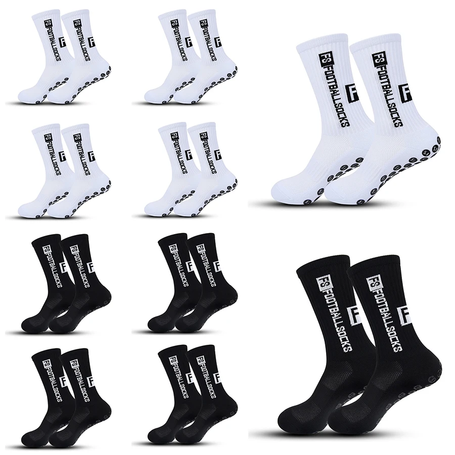 10 Pairs Socks Men Women Sports Socks Non-slip Silicone Football Socks High Quality Outdoor Sports Baseball Tennis Soccer Socks