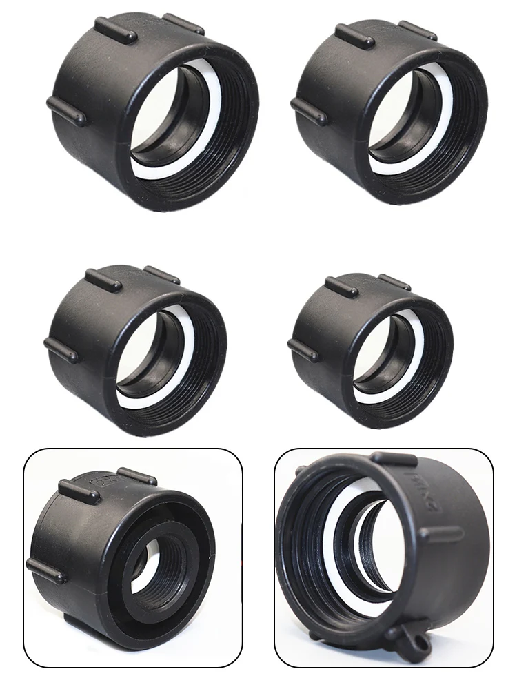 

IBC Adapter Rainwater Tank Container Connector S60x6 Coarse Thread To 1/1.2/1.5/2inch Water Storage Tank Plastic Connector