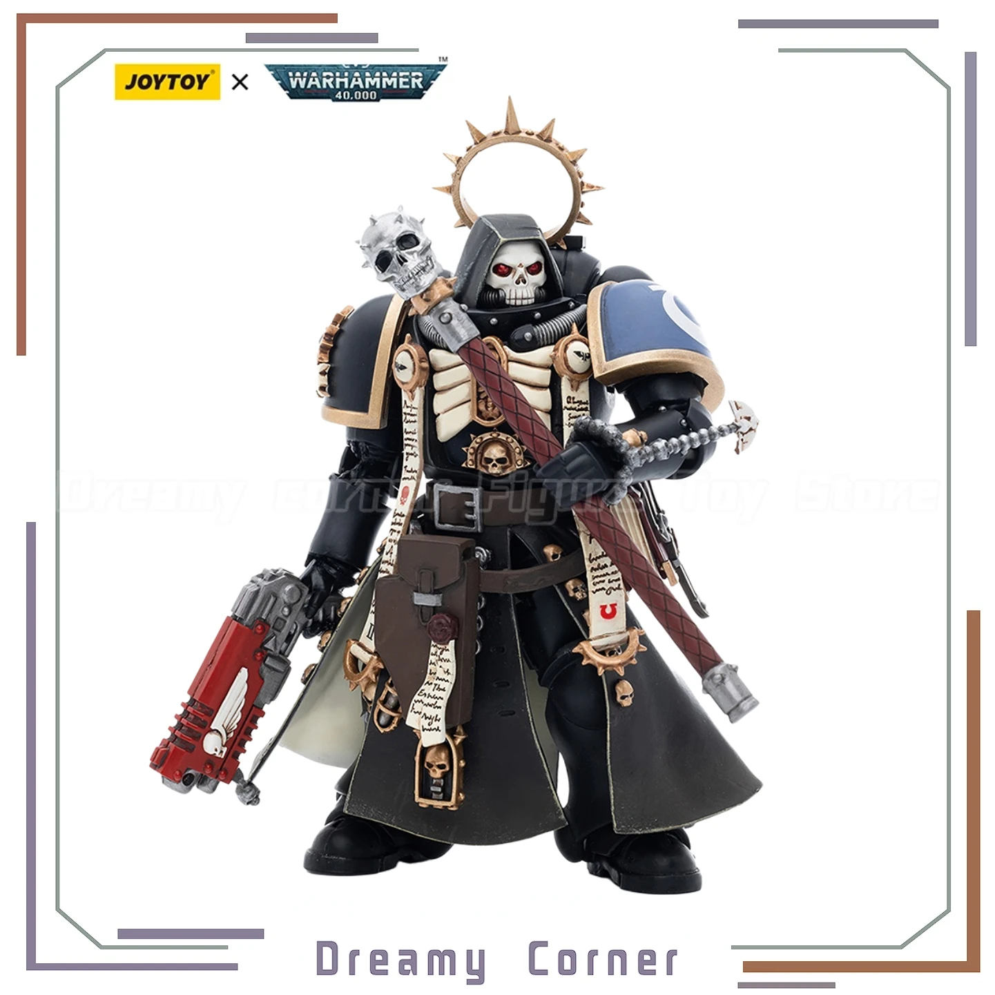

【In Stock】JOYTOY Warhammer 40K Ultramarines Primaris Chaplain Brother Varus 1/18 Action Figure Models Toys