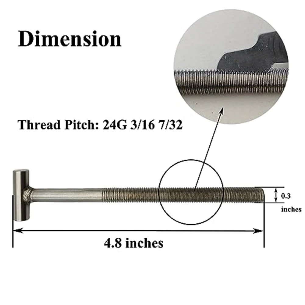 Stainless Steel T-Bolt Screw Kit For Hayward DEX2420JKIT DEX2400JN Fits 194997 53108900 Pool Filter Multiport Valve Clamp Bolts