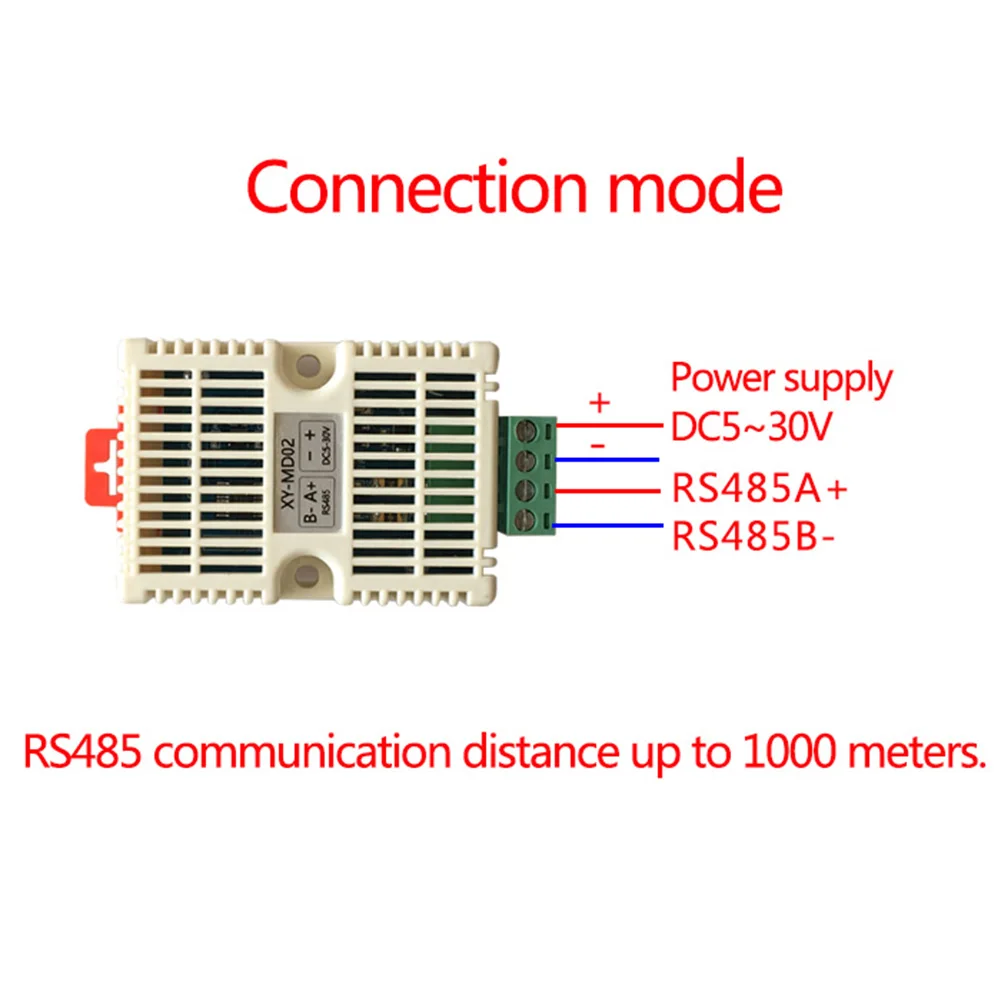 XY-MD02 Temperature and Humidity Transmitter RS485 Serial Modbus RTU SHT20