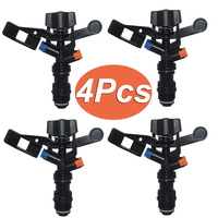 4 Pc Sprinkler head Automatic rotating arm watering nozzle, cooling sprinkler, garden lawn sprinkler nozzle
