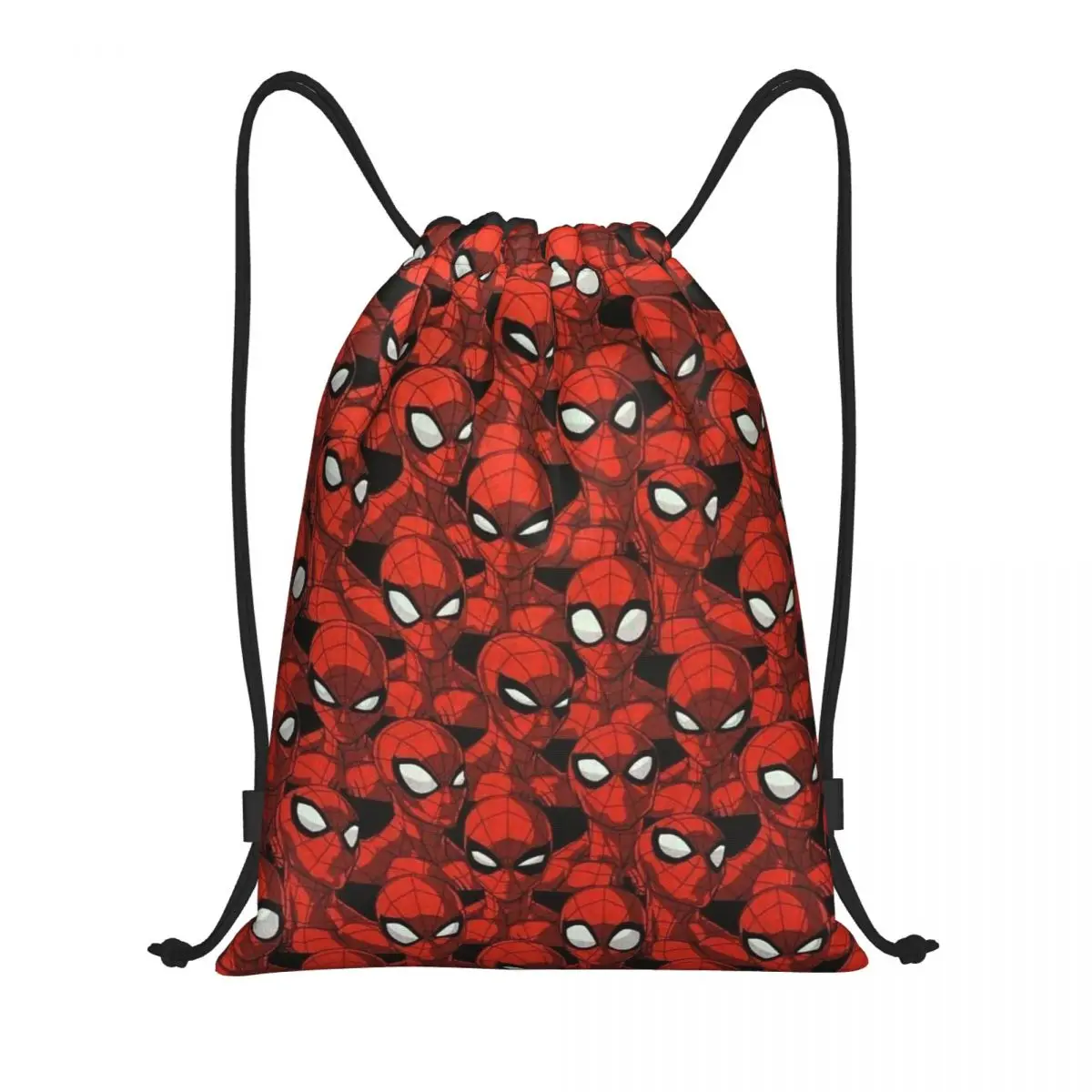 Custom Spider-Man Drawstring Backpack Sports Gym Bag for Women Men Shopping Sackpack