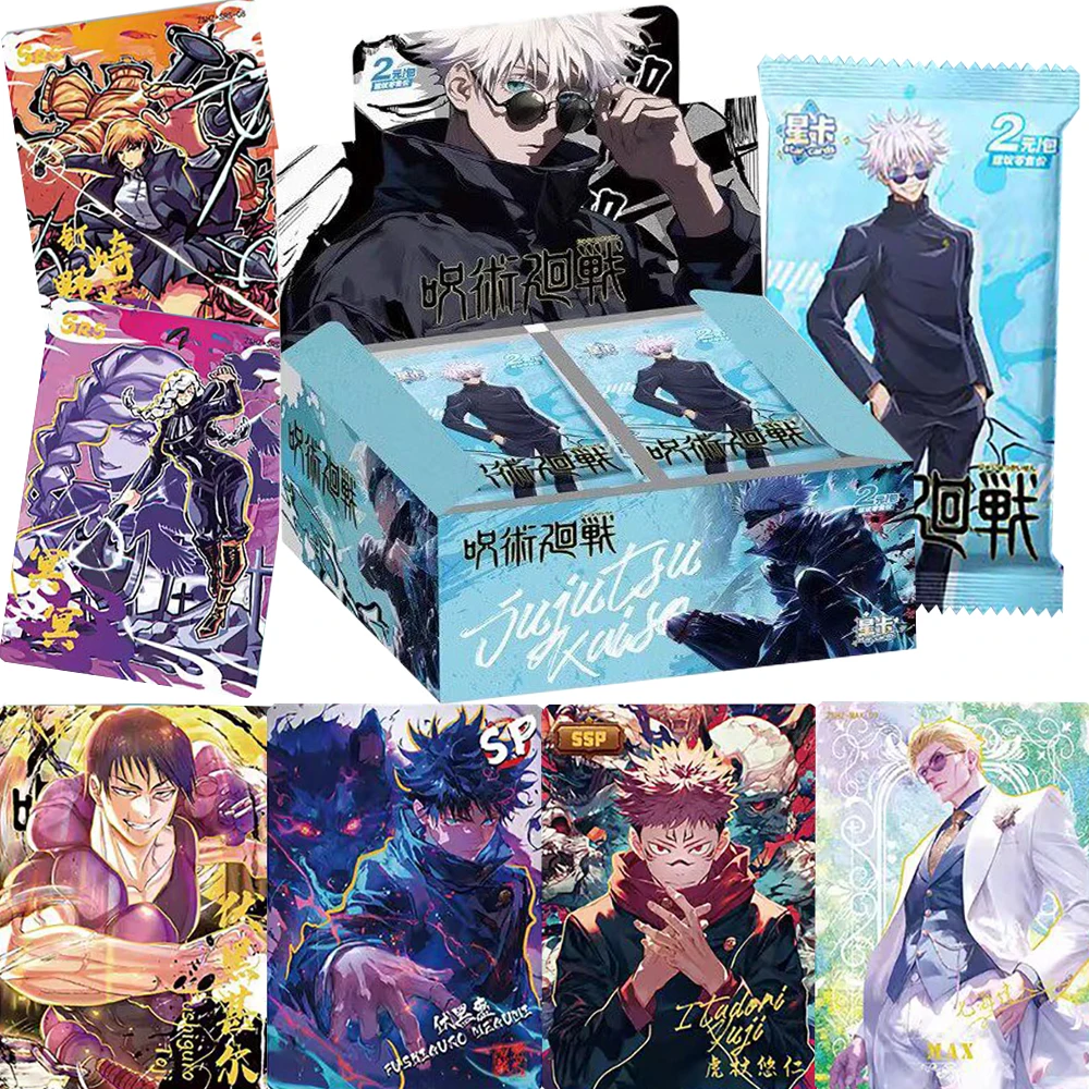 

Jujutsu Kaisen Anime Character Collection Cards for Kids Gojo Satoru Ryomen Sukuna Popular Hobby Battle Cards Peripheral Gifts